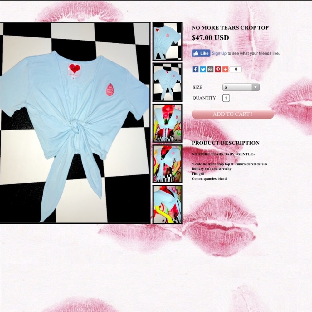 O-MIGHTY No More Tears Crop Top - Picture 3 of 7